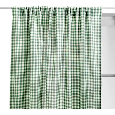 ATMOSPHERA Rideau Imprimé Vichy Groove 140x260cm Vert - Publicité ATMOSPHERA Rideau Imprimé Vichy Groove 140x260cm Vert - Publicité