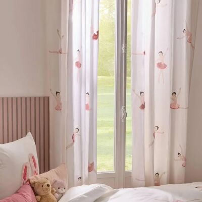 ATMOSPHERA Rideau Tufté Enfant Ballerine 140x260cm Rose - Publicité ATMOSPHERA Rideau Tufté Enfant Ballerine 140x260cm Rose - Publicité