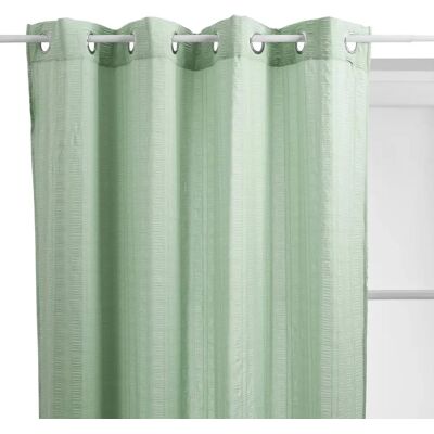 ATMOSPHERA Rideau Voilage à Œillets Noa 140x240cm Vert Céladon - Publicité ATMOSPHERA Rideau Voilage à Œillets Noa 140x240cm Vert Céladon - Publicité