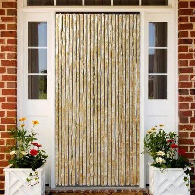 Decoshop26 Rideau anti-insectes moustiquaire chenille - Beige 100x220 cm - Publicité Decoshop26 Rideau anti-insectes moustiquaire chenille - Beige 100x220 cm - Publicité