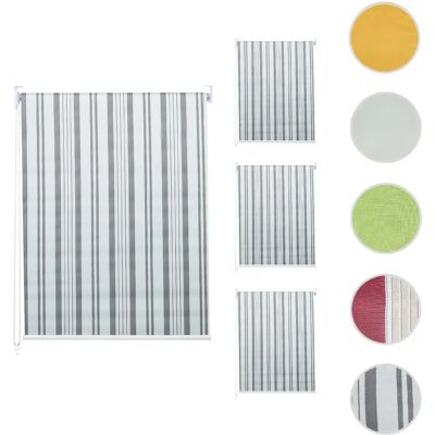 MENDLER Volets roulants - Ensemble de 4, 100x160cm, Gris/Blanc - Protection solaire - Publicité MENDLER Volets roulants - Ensemble de 4, 100x160cm, Gris/Blanc - Protection solaire - Publicité