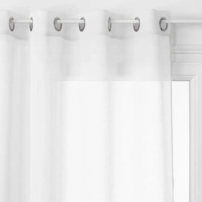 ATMOSPHERA Voilage Georgette - 140 x 240 cm - Blanc - Publicité ATMOSPHERA Voilage Georgette - 140 x 240 cm - Blanc - Publicité