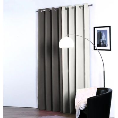 Atmosphera - Rideau Occultant Satin - Taupe - Curtain - Publicité Atmosphera - Rideau Occultant Satin - Taupe - Curtain - Publicité