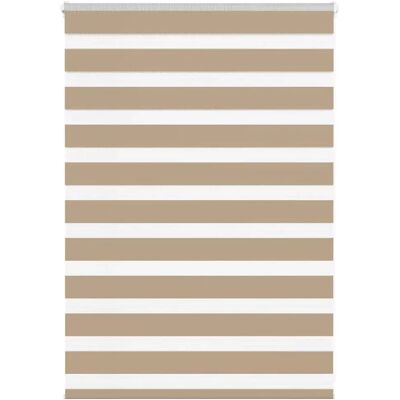 Estor Cebra VIDAXL - 95x100 cm - Polyester - Marron - Publicité Estor Cebra VIDAXL - 95x100 cm - Polyester - Marron - Publicité