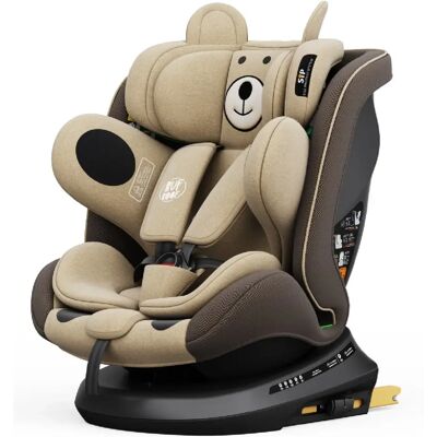 Siège auto BUF BOOF® P100 UrsCoffee -Size R129 40–150 cm, 360°, ISOFIX - Publicité Siège auto BUF BOOF® P100 UrsCoffee -Size R129 40–150 cm, 360°, ISOFIX - Publicité