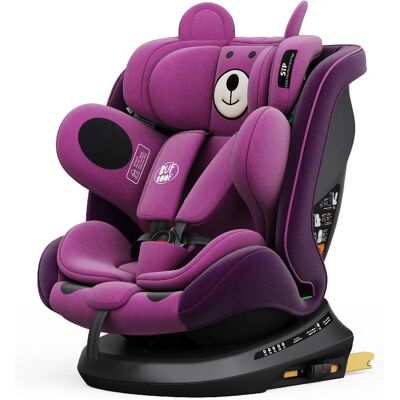 Siège auto BUF BOOF® P100 UrsPurple -Size R129 40–150 cm, 360°, ISOFIX - Publicité Siège auto BUF BOOF® P100 UrsPurple -Size R129 40–150 cm, 360°, ISOFIX - Publicité