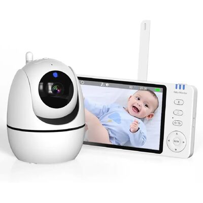 Babyphone Camera HD 5 Pouces Vision Nocturne Audio Bidirectionnel Alarme Température YONIS - Publicité Babyphone Camera HD 5 Pouces Vision Nocturne Audio Bidirectionnel Alarme Température YONIS - Publicité