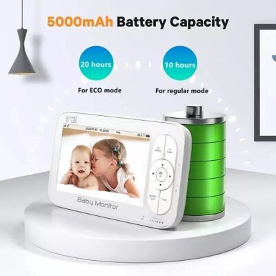 Babyphone Camera Écran 5 Pouces HD 720P Vision Nocturne Audio Bidirectionnel Noir YONIS - Publicité Babyphone Camera Écran 5 Pouces HD 720P Vision Nocturne Audio Bidirectionnel Noir YONIS - Publicité