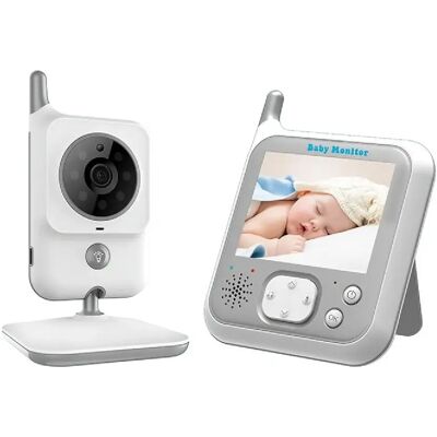 Babyphone Camera Écran LCD 3.2 Pouces Vision Nocturne Température Lullabies Noir YONIS - Publicité Babyphone Camera Écran LCD 3.2 Pouces Vision Nocturne Température Lullabies Noir YONIS - Publicité