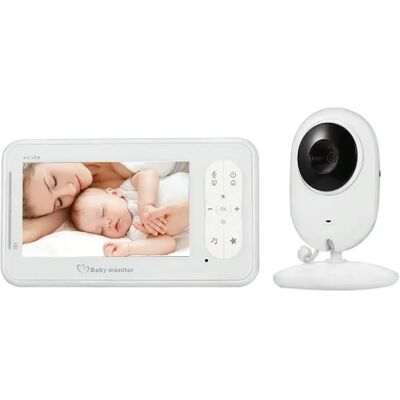 Babyphone Camera Écran 4.3 Pouces Vision Nocturne Intercom Température Berceuses Noir YONIS - Publicité Babyphone Camera Écran 4.3 Pouces Vision Nocturne Intercom Température Berceuses Noir YONIS - Publicité