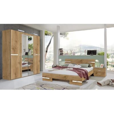 Pegane Chambre complète adulte - Chêne - Publicité Pegane Chambre complète adulte - Chêne - Publicité