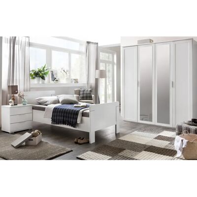 Pegane Chambre enfant complète 3 meubles - Blanc - Publicité Pegane Chambre enfant complète 3 meubles - Blanc - Publicité