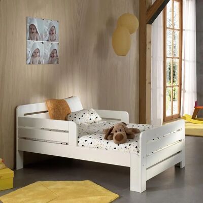 Vipack - Lit réglable avec Matelas - Blanc - Canapé-Lit - Publicité Vipack - Lit réglable avec Matelas - Blanc - Canapé-Lit - Publicité
