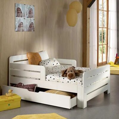 Lit enfant extensible VIPACK avec tiroir de rangement - Type de lit - Publicité Lit enfant extensible VIPACK avec tiroir de rangement - Type de lit - Publicité