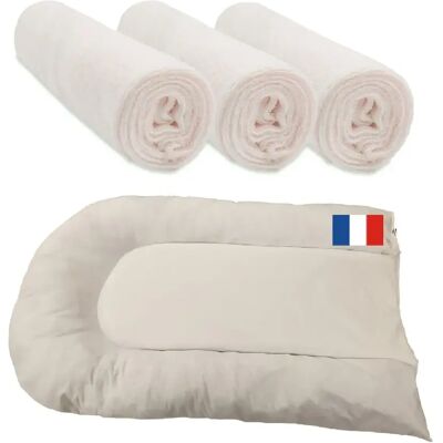 EASY DORT Matelas à langer bébé Coton+ 3 Housses matelas Écru Bambou - Publicité EASY DORT Matelas à langer bébé Coton+ 3 Housses matelas Écru Bambou - Publicité