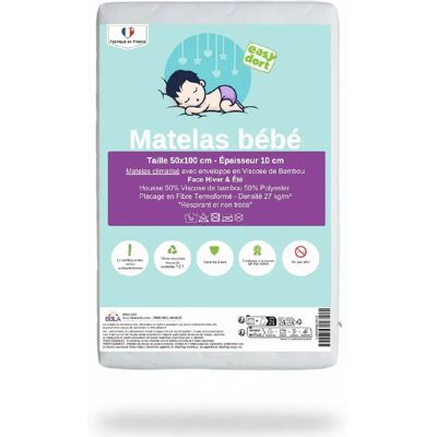 EASY DORT - Matelas climatisé 50x100 cm pour Bébé - Publicité EASY DORT - Matelas climatisé 50x100 cm pour Bébé - Publicité