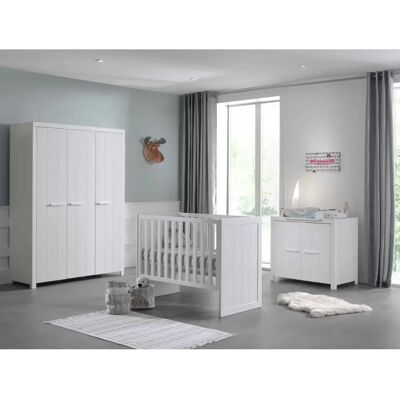 Vipack Chambre bébé Erik - Blanc - Publicité Vipack Chambre bébé Erik - Blanc - Publicité