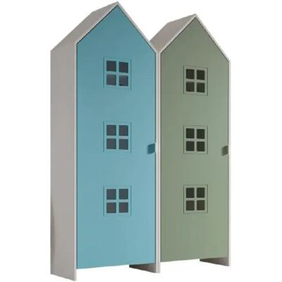 Vipack armoire enfant Casami - Vert - Publicité Vipack armoire enfant Casami - Vert - Publicité