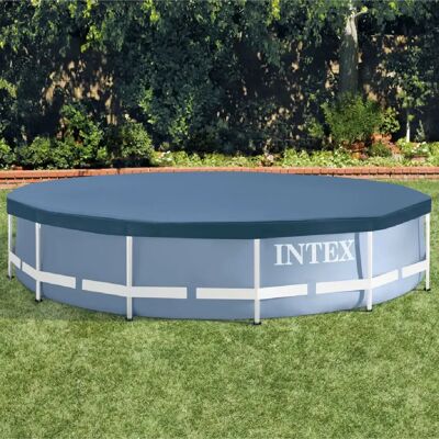 Couverture de piscine ronde Intex - 366 cm - Protection - Publicité Couverture de piscine ronde Intex - 366 cm - Protection - Publicité