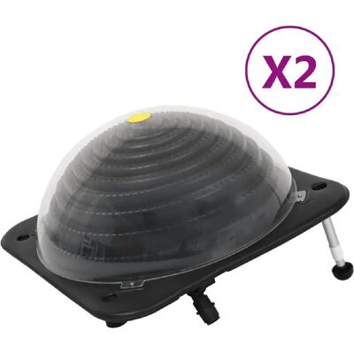 vidaXL 2x Chauffe-piscine solaire HDPE aluminium dômes système de chauffage extérieur - Chauffe-eau de piscine - Publicité vidaXL 2x Chauffe-piscine solaire HDPE aluminium dômes système de chauffage extérieur - Chauffe-eau de piscine - Publicité
