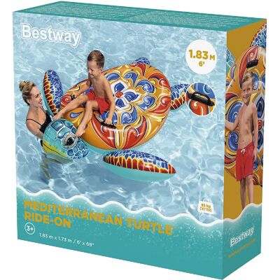 Bouée Chevauchable Tortue 183x173cm BESTWAY BEY41523 - Publicité Bouée Chevauchable Tortue 183x173cm BESTWAY BEY41523 - Publicité