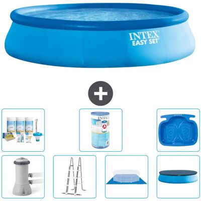Intex Easy Set - 457x107 cm - Bleue - Publicité Intex Easy Set - 457x107 cm - Bleue - Publicité