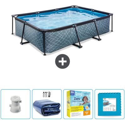 Piscine EXIT de structure en pierre - 300 x 200 x 65 cm - Publicité Piscine EXIT de structure en pierre - 300 x 200 x 65 cm - Publicité