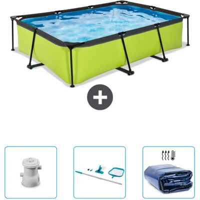 EXIT Piscine Rectangulaire Structure Chaux CB81 - 300 x 200 x 65 cm - Publicité EXIT Piscine Rectangulaire Structure Chaux CB81 - 300 x 200 x 65 cm - Publicité