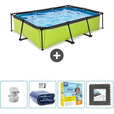 EXIT Piscine Rectangulaire Structure Chaux 300x200x65 cm - Publicité EXIT Piscine Rectangulaire Structure Chaux 300x200x65 cm - Publicité