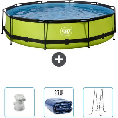 EXIT Piscine ronde structure Chaux 360x76 cm - Publicité EXIT Piscine ronde structure Chaux 360x76 cm - Publicité