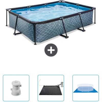 EXIT Toys - Piscina Rettangolo 300x200x65 Grigio - 300x200x65 cm - Publicité EXIT Toys - Piscina Rettangolo 300x200x65 Grigio - 300x200x65 cm - Publicité