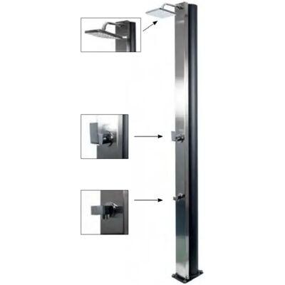 Douche Solaire SCP - Collecteur en Aluminium Anticorrosion - 30L - Publicité Douche Solaire SCP - Collecteur en Aluminium Anticorrosion - 30L - Publicité