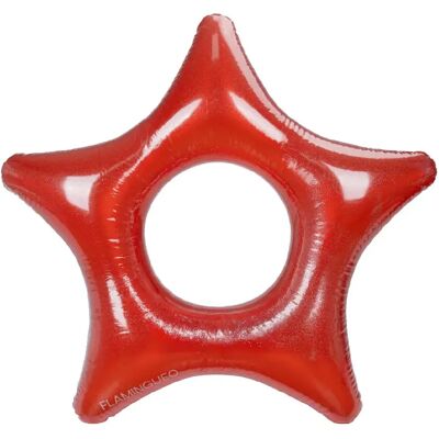Flamingueo Bouée Piscine Etoile Enfants PVC Rouge - Publicité Flamingueo Bouée Piscine Etoile Enfants PVC Rouge - Publicité