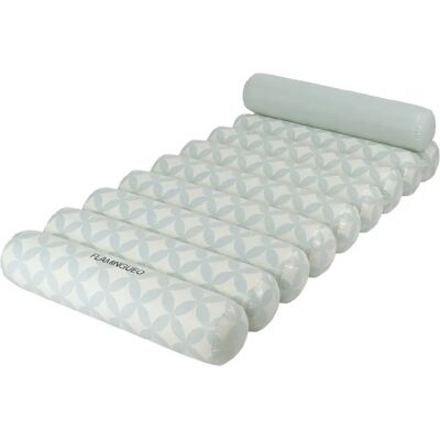 Flamingueo Hamac Gonflable Piscine PVC Bleu - Publicité Flamingueo Hamac Gonflable Piscine PVC Bleu - Publicité