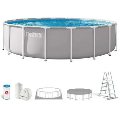 INTEX Prism Frame - Piscine hors sol ronde 5,49 x 1,22 m - Publicité INTEX Prism Frame - Piscine hors sol ronde 5,49 x 1,22 m - Publicité