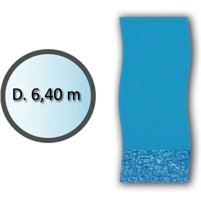 Liner de piscine Swimline - Diamètre 6,4m - Design tourbillon - Hors sol - Publicité Liner de piscine Swimline - Diamètre 6,4m - Design tourbillon - Hors sol - Publicité