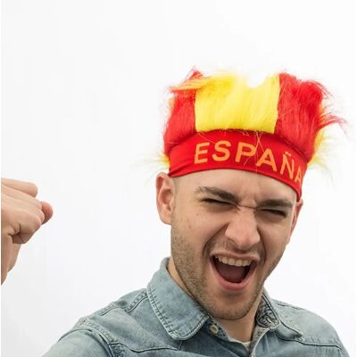 Totalcadeau chapeau perruque supporteur Espagne - Publicité Totalcadeau chapeau perruque supporteur Espagne - Publicité