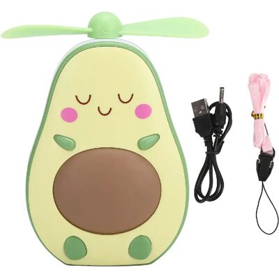 Autre Vue Mini ventilateur LED rechargeable USB avec miroir de maquillage - Publicité Autre Vue Mini ventilateur LED rechargeable USB avec miroir de maquillage - Publicité