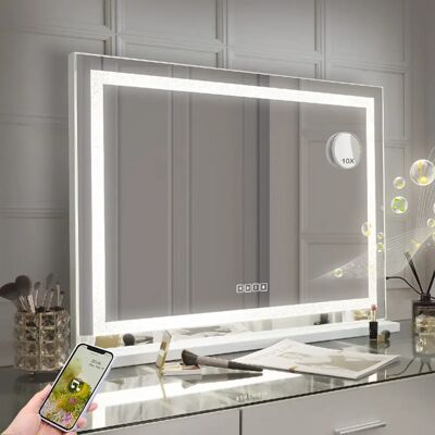 FENCHILIN Miroir maquillage LED 80x58 cm - Publicité FENCHILIN Miroir maquillage LED 80x58 cm - Publicité