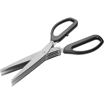 Ciseaux de cuisine Eurowebbiz - 21cm, 5 lames, acier inoxydable - Publicité Ciseaux de cuisine Eurowebbiz - 21cm, 5 lames, acier inoxydable - Publicité