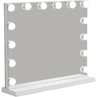 ZMH Miroir de Maquillage Éclairé 50x40cm avec Intensité Variable et 3 Modes de Lumière Colorée - Idéal pour Coiffeuses et Beauté - Publicité ZMH Miroir de Maquillage Éclairé 50x40cm avec Intensité Variable et 3 Modes de Lumière Colorée - Idéal pour Coiffeuses et Beauté - Publicité