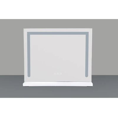 Zmh Miroir de maquillage éclairé - Blanc - Publicité Zmh Miroir de maquillage éclairé - Blanc - Publicité