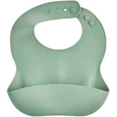 Thermobaby Bavoir silicone avec récupérateur 3023191570180 Vert cactus - Publicité Thermobaby Bavoir silicone avec récupérateur 3023191570180 Vert cactus - Publicité