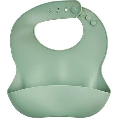 THERMOBABY - Bavoir en Silicone avec Ramasse-Miettes - Vert Cactus - Publicité THERMOBABY - Bavoir en Silicone avec Ramasse-Miettes - Vert Cactus - Publicité