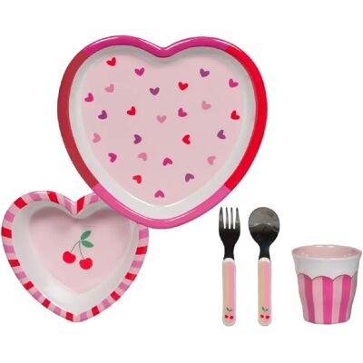 Amadeus Set de repas bébé - Rose - Publicité Amadeus Set de repas bébé - Rose - Publicité