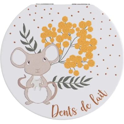Amadeus Les Petits Boîte à quenottes Mimosa - Boîte à dents en bois collectible - Publicité Amadeus Les Petits Boîte à quenottes Mimosa - Boîte à dents en bois collectible - Publicité