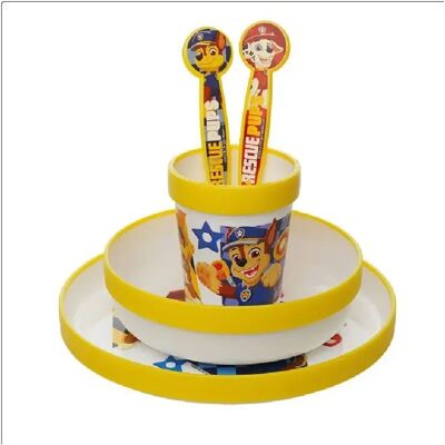 THERMOBABY Pat'Patrouille - Set repas micro-ondes 5 pièces - Jaune - Publicité THERMOBABY Pat'Patrouille - Set repas micro-ondes 5 pièces - Jaune - Publicité