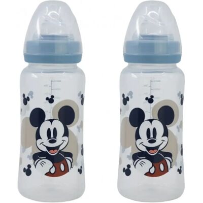 Disney Lot de 2 biberons bébé silicone - Publicité Disney Lot de 2 biberons bébé silicone - Publicité