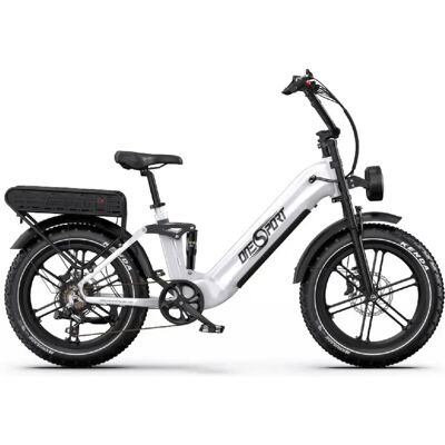 ONESPORT OT08 PRO vélo électrique 500W 48V18AH*2 20 pouces freins à disque blanc - Publicité ONESPORT OT08 PRO vélo électrique 500W 48V18AH*2 20 pouces freins à disque blanc - Publicité