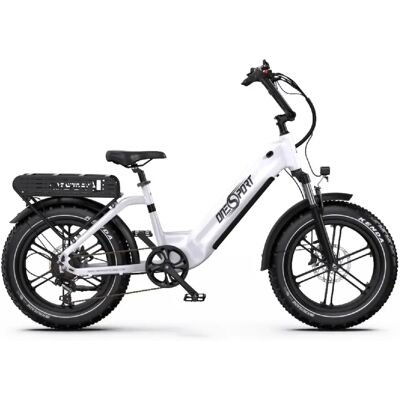 ONESPORT OT08 vélo électrique 500W 48V18AH 20 pouces freins à disque blanc - Publicité ONESPORT OT08 vélo électrique 500W 48V18AH 20 pouces freins à disque blanc - Publicité